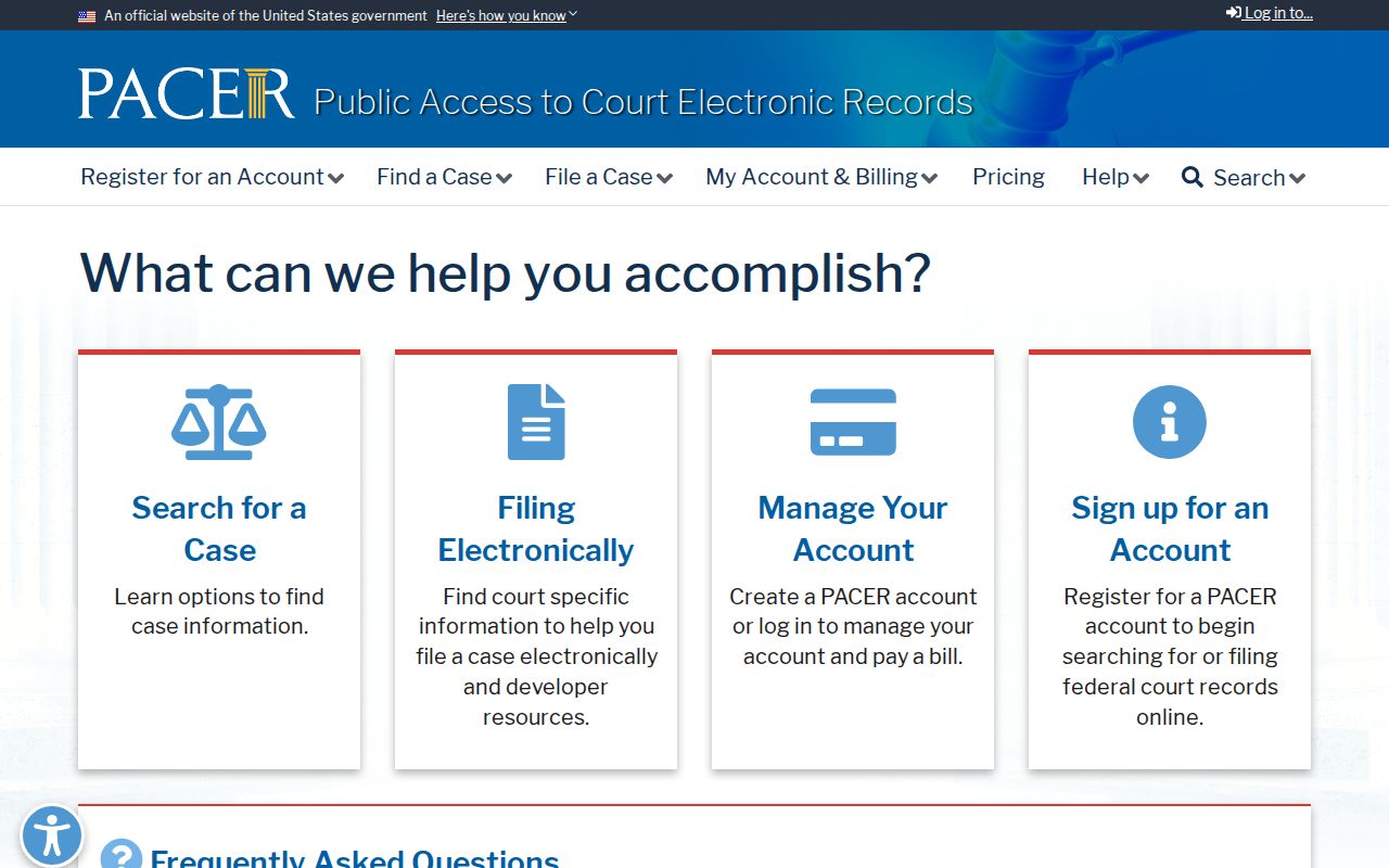 PACER search for federal criminal court cases connected to Pike County